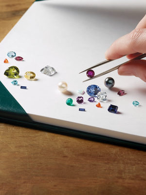 Gem Buying Example: Various Gemstones Being Appraised